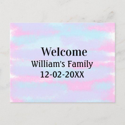 Eenvoudige Minimale Monogram logo Gepersonaliseerd Briefkaart (Voorkant)