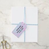 Eenvoudige Minimale Monogram logo Gepersonaliseerd Cadeaulabel (Met Touw)