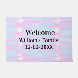 Eenvoudige Minimale Monogram logo Gepersonaliseerd Deurmat