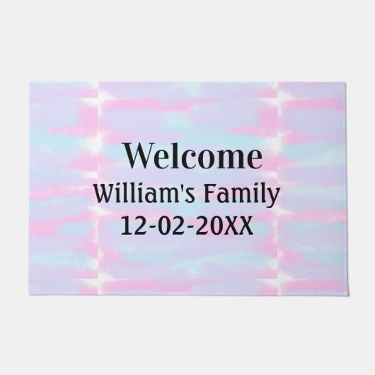 Eenvoudige Minimale Monogram logo Gepersonaliseerd Deurmat (Voorkant)