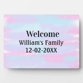 Eenvoudige Minimale Monogram logo Gepersonaliseerd Fotoplaat