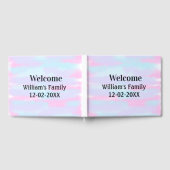 Eenvoudige Minimale Monogram logo Gepersonaliseerd Gastenboek (Volledig)