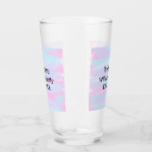 Eenvoudige Minimale Monogram logo Gepersonaliseerd Glas (Links)