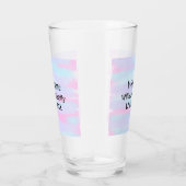 Eenvoudige Minimale Monogram logo Gepersonaliseerd Glas (Rechts)