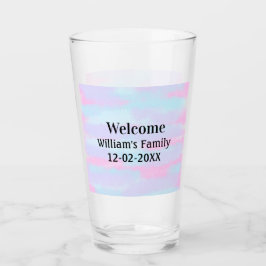Eenvoudige Minimale Monogram logo Gepersonaliseerd Glas