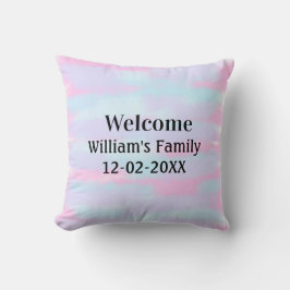 Eenvoudige Minimale Monogram logo Gepersonaliseerd Kussen