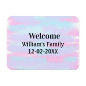 Eenvoudige Minimale Monogram logo Gepersonaliseerd Magneet (Horizontaal)