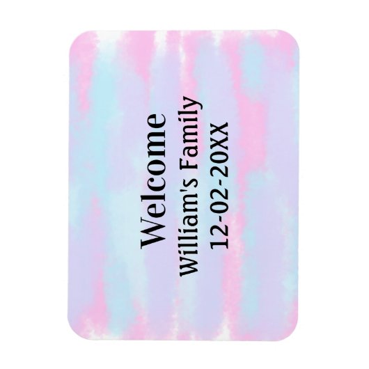 Eenvoudige Minimale Monogram logo Gepersonaliseerd Magneet (Verticaal)