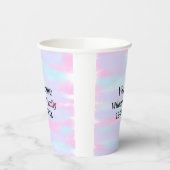 Eenvoudige Minimale Monogram logo Gepersonaliseerd Papieren Bekers (Links)