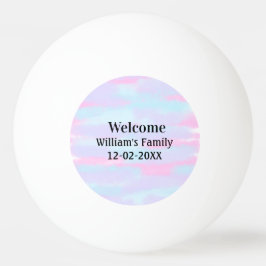 Eenvoudige Minimale Monogram logo Gepersonaliseerd Pingpongbal