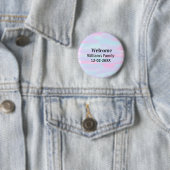 Eenvoudige Minimale Monogram logo Gepersonaliseerd Ronde Button 5,7 Cm (In situ)