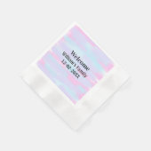 Eenvoudige Minimale Monogram logo Gepersonaliseerd Servet (Hoek)