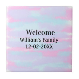 Eenvoudige Minimale Monogram logo Gepersonaliseerd Tegeltje