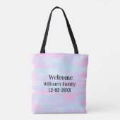 Eenvoudige Minimale Monogram logo Gepersonaliseerd Tote Bag (Achterkant)