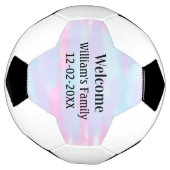 Eenvoudige Minimale Monogram logo Gepersonaliseerd Voetbal (Gedraaid)