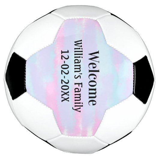 Eenvoudige Minimale Monogram logo Gepersonaliseerd Voetbal (Gedraaid)