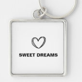 eenvoudige minimale monogram sleutelhanger (Voorkant)