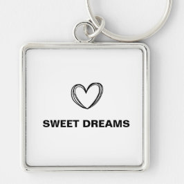 eenvoudige minimale monogram sleutelhanger