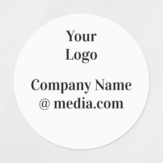 eenvoudige minimale naam hier aangepast LOGO-VERZE Labels (Design 2)