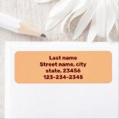 eenvoudige minimale naam hier voor aangepast verze etiket (Insitu)