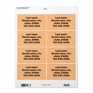 eenvoudige minimale naam hier voor aangepast verze etiket