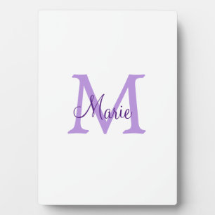 eenvoudige minimale naam monogram roze rood worp fotoplaat