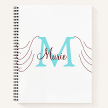 eenvoudige minimale naam monogram roze rood worp