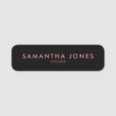 Eenvoudige, minimale naammarkering naamplaatje (Voorkant)