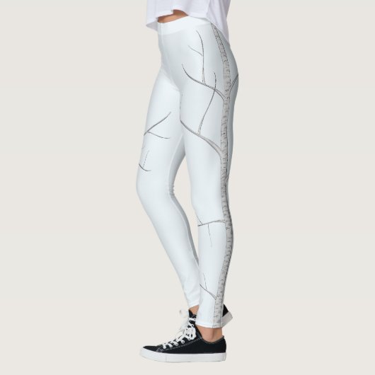 Eenvoudige minimale Natuur Rode kardinaal in het w Leggings (Links)