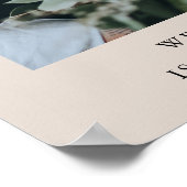 Eenvoudige minimale natuurlijke foto bruiloft welk poster (Hoek)