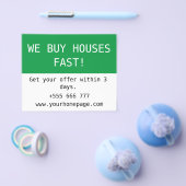 Eenvoudige minimale onroerend goed koper kopen wij flyer (Enkel)