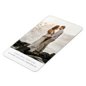 Eenvoudige minimale opslagdatum, één grote foto magneet (Linkerzijde)