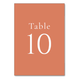 Eenvoudige minimale Oranje Citrus bruiloft Kaart