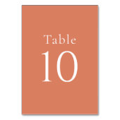 Eenvoudige minimale Oranje Citrus bruiloft Kaart (Achterkant)