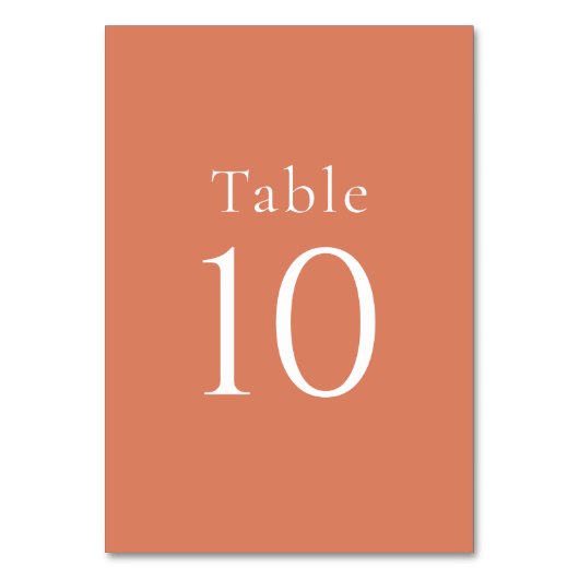 Eenvoudige minimale Oranje Citrus bruiloft Kaart (Voorkant)