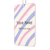 Eenvoudige minimale oranje strepen waterverf toevo luchtverfrisser (Links)