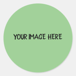 EENVOUDIGE MINIMALE ORANJE TEKST STIJL CLASSIC ROU RONDE STICKER