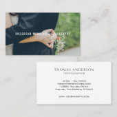 Eenvoudige minimale overlayfotografie | VISITEKAAR Visitekaartje (Voorkant / Achterkant)