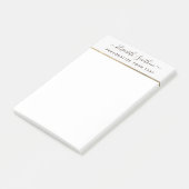 Eenvoudige minimale persoonlijke schrijfbenodigdhe post-it® notes (Schuin)