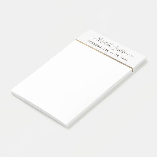 Eenvoudige minimale persoonlijke schrijfbenodigdhe post-it® notes (Schuin)