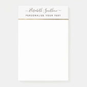 Eenvoudige minimale persoonlijke schrijfbenodigdhe post-it® notes (Voorkant)