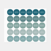 Eenvoudige minimale powder Blue Add Jouw naam Scho Labels (Vel)