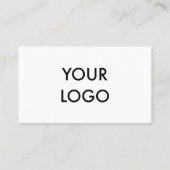 Eenvoudige minimale professionele Logo Visitekaartje (Achterkant)