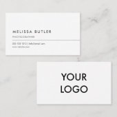 Eenvoudige minimale professionele Logo Visitekaartje (Voorkant / Achterkant)