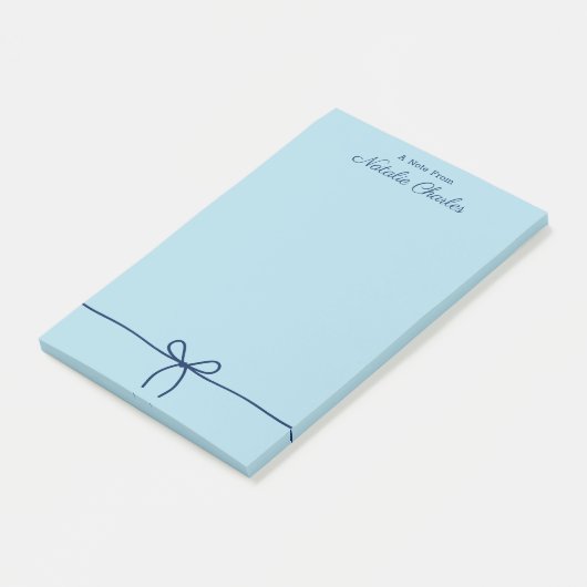 Eenvoudige minimale professionele marine blauw post-it® notes (Schuin)