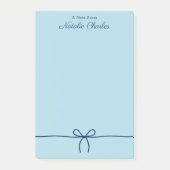 Eenvoudige minimale professionele marine blauw post-it® notes (Voorkant)