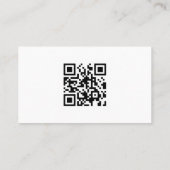 Eenvoudige, minimale professionele QR-code voor Lo Visitekaartje (Achterkant)