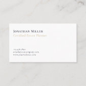 Eenvoudige minimale professionele services visitekaartje (Voorkant)