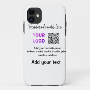 Eenvoudige minimale q of code logo scan code naam Case-Mate iPhone case