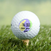 Eenvoudige minimale q of code logo scan code naam golfballen (Insitu Shirt)